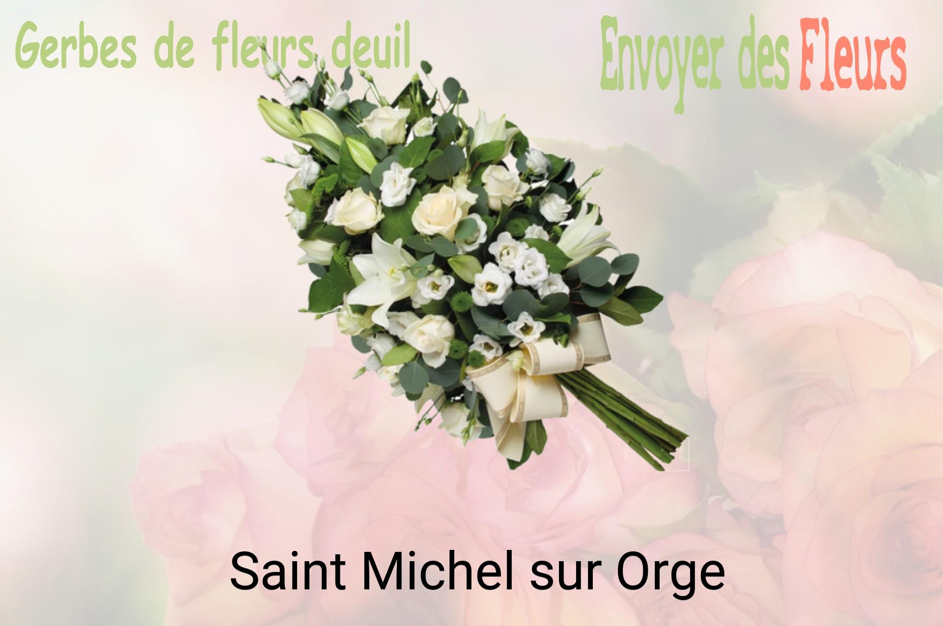 Gerbe de fleurs de deuil livrée à Saint-Michel-sur-Orge